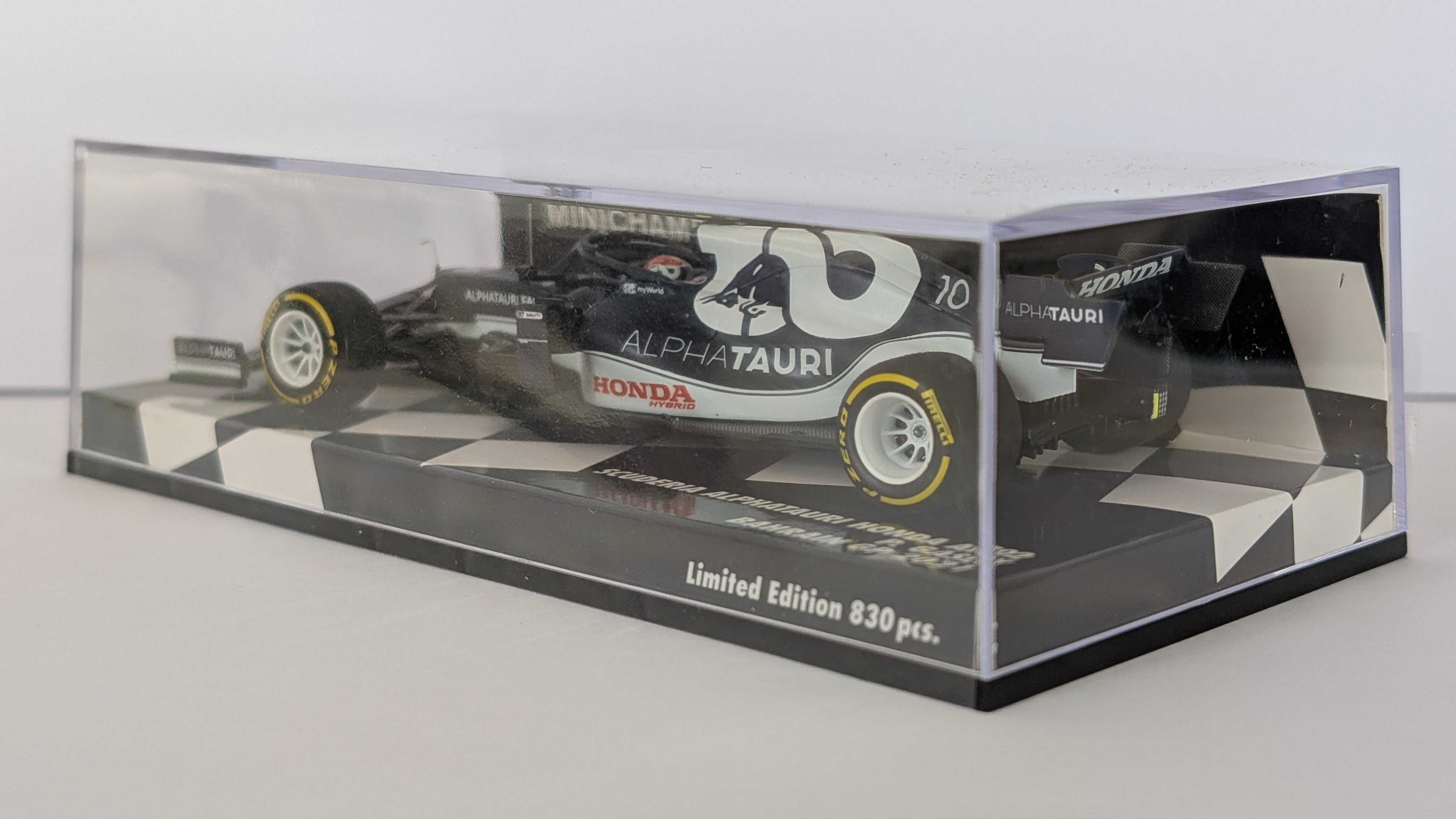 Minichamps F1 1:43 Alphatauri Honda AT02 Pierre Gasly Bahrain GP 2021