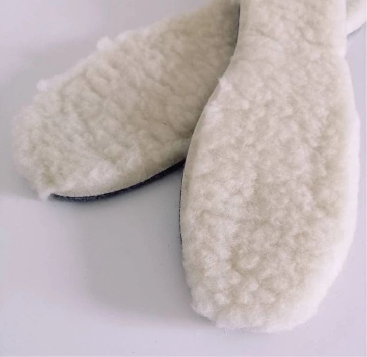 Теплі, зимові устілки для взуття на овчині, войлочні, стельки