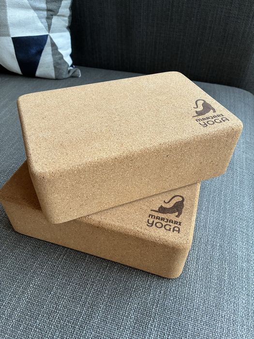 Коркові йога блоки (2 шт), йога блок
