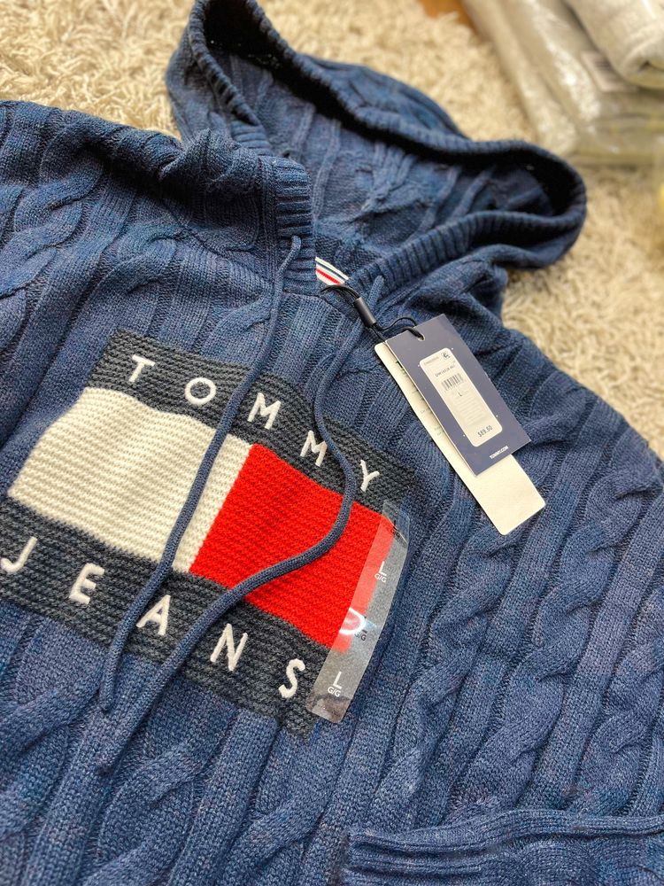 Вʼязаний светр з капюшоном Tommy Hilfiger