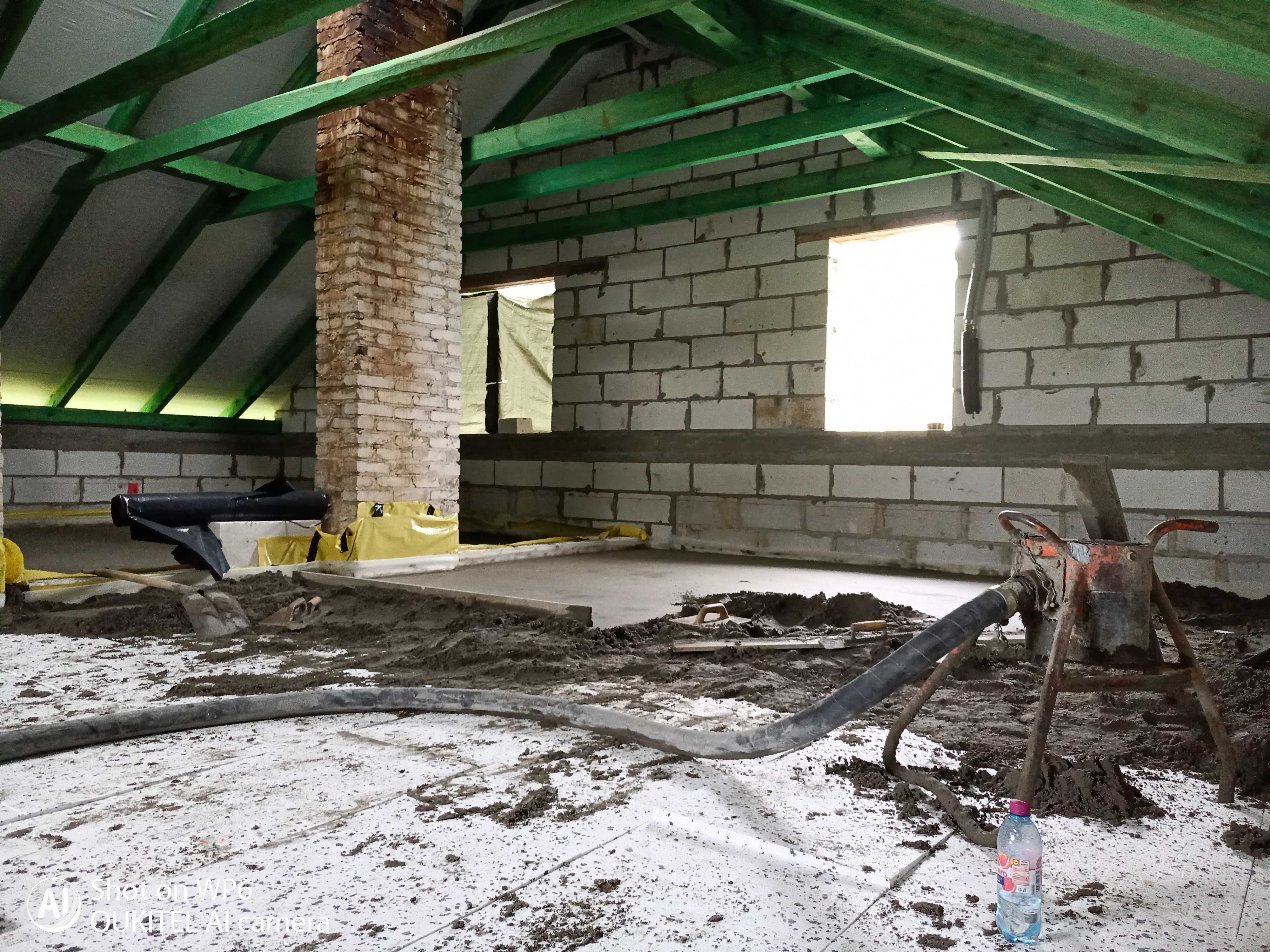 Wylewki MASZYNOWE, Anhydrytowe Posadzki betonowe,STYROBETON