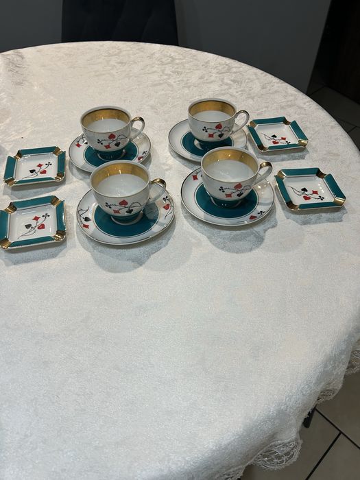 Serwis porcelanowy  do kawy-brydża z Ćmielowa