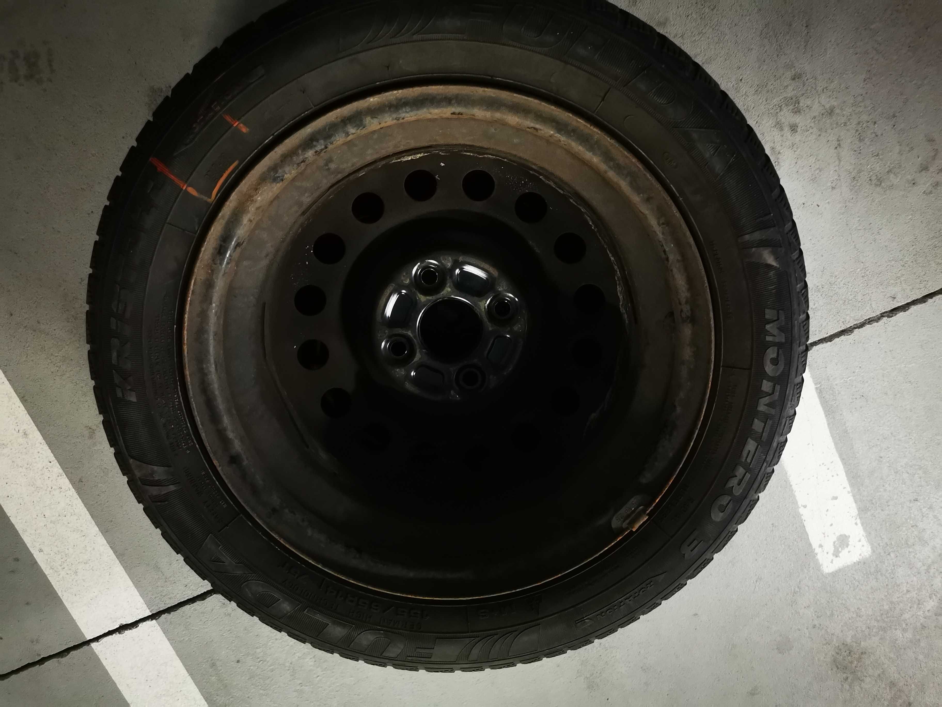 Koła 4x zimowe Fulda Kristall Montero 3 195/65 R15+felgi stalowe 5x114