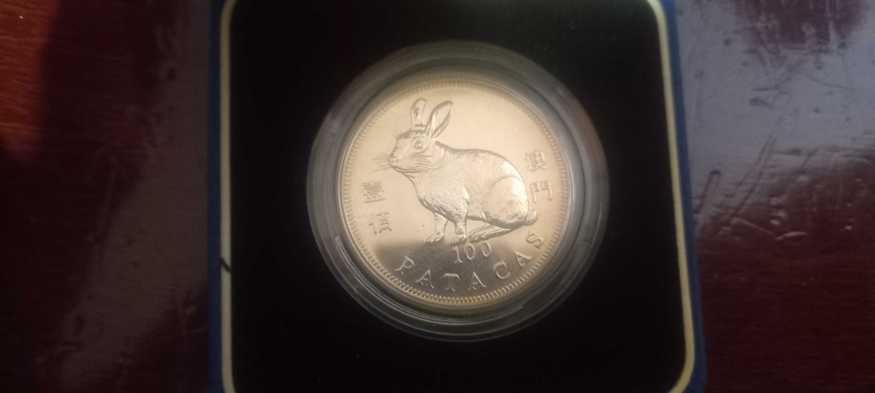 Moedas Macau Prata