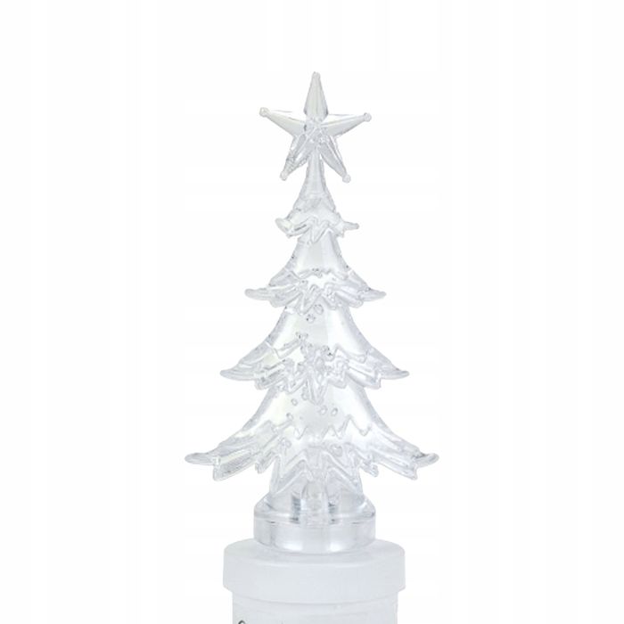 Wkład Świecący Choinka Led Na Baterie Dekoracyjna Do Zniczy Znicza