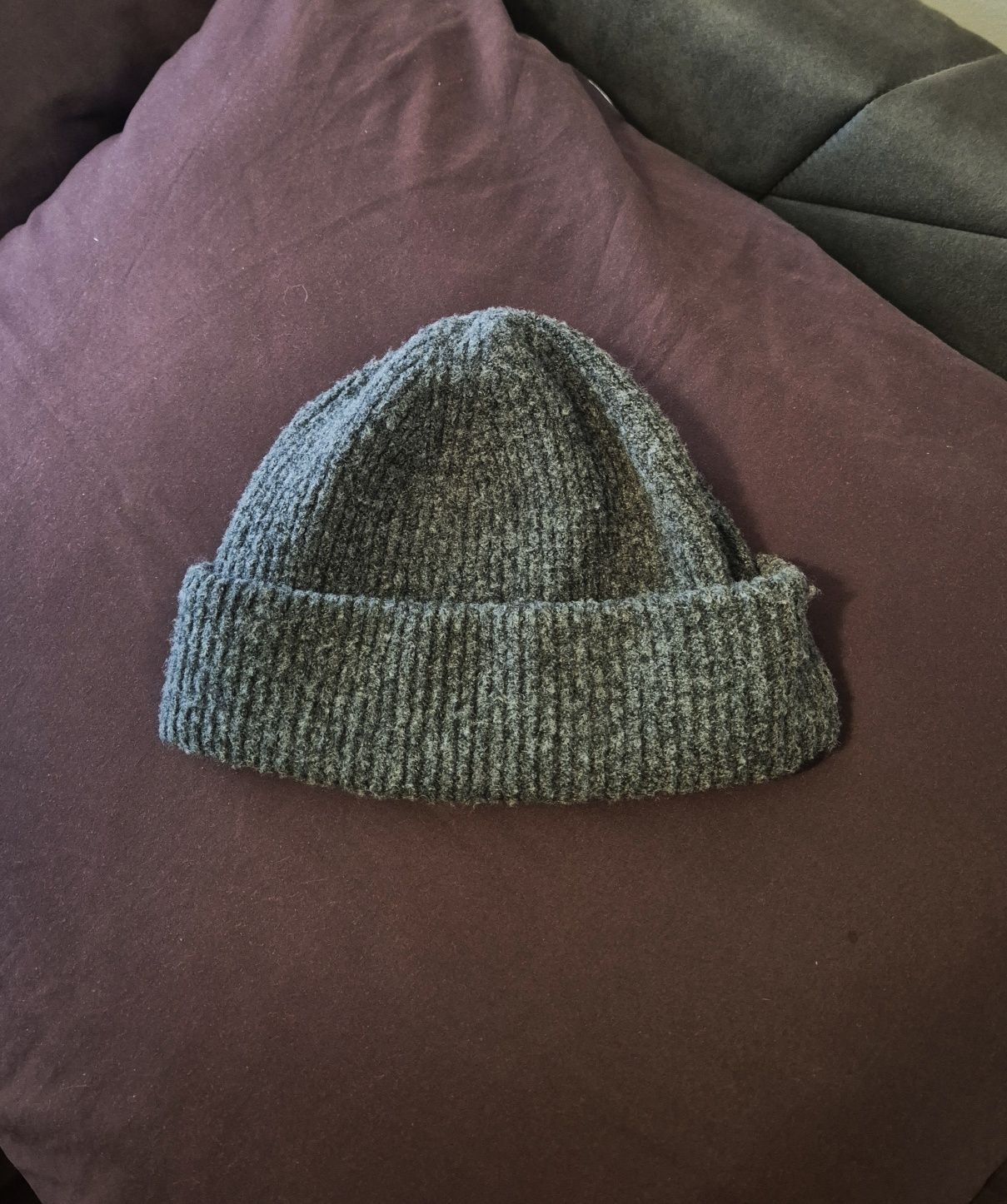 Czapka szara zimowa beanie