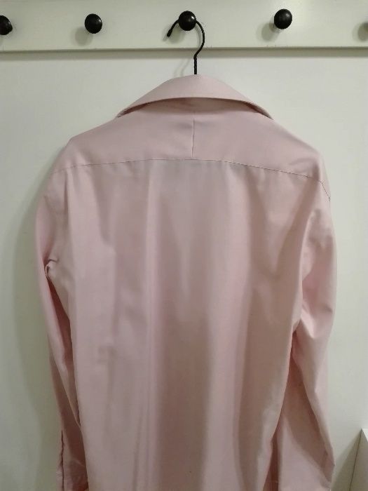 Koszula slim fit TM Lewin na spinki koł. 39cm