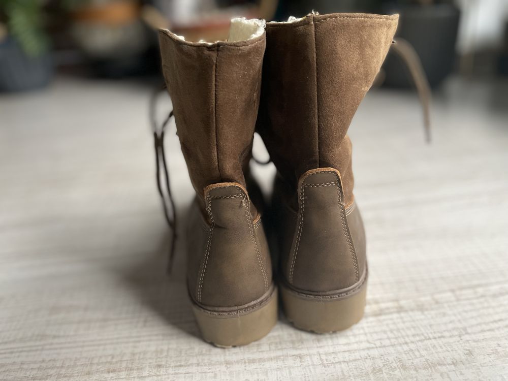 Buty zimowe, trapery ocieplane
