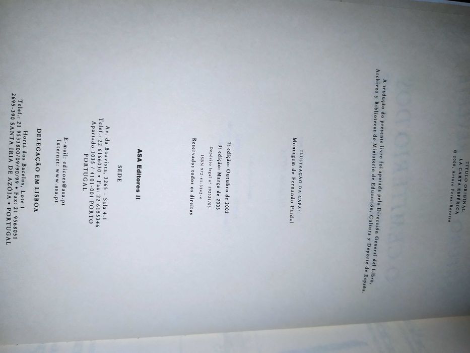 O cemitério dos barcos sem nome, Arturo Pérez-Reverte