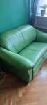 Sofa skórzana, rozkładana