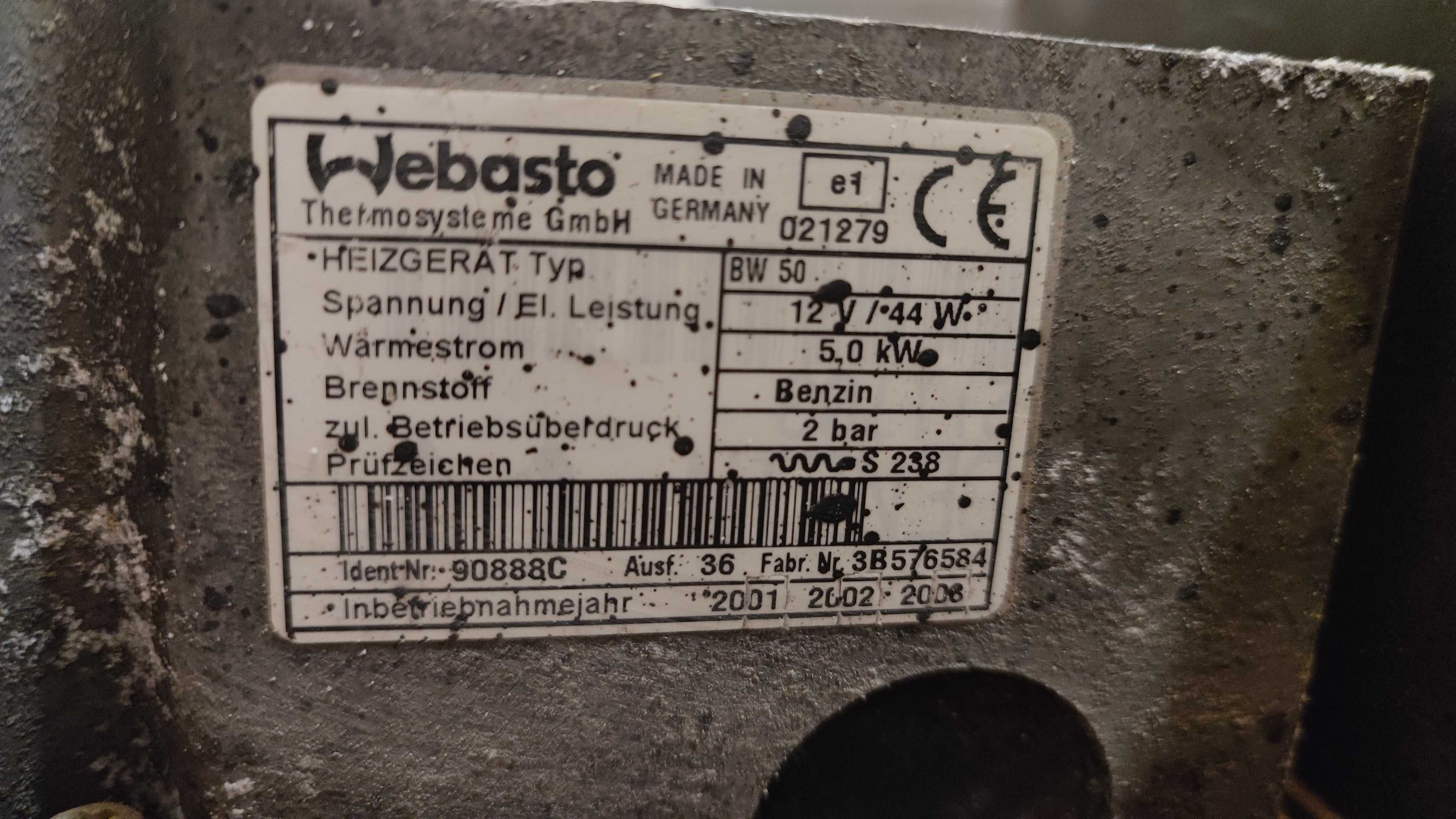 Ogrzewanie postojowe Webasto Thermo Top T 90888C