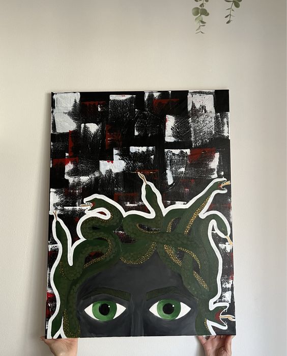 Tela pintada com acrilico