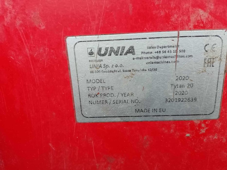 Rozrzutnik obornika Unia Tytan 20