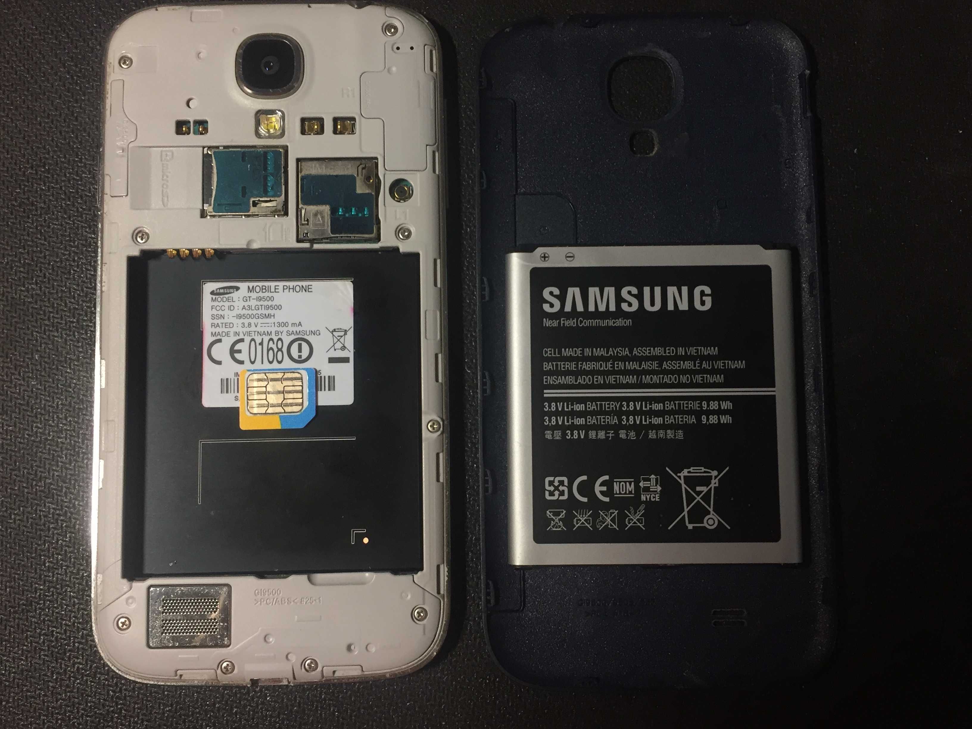 Samsung Galaxy S4 GT-I9500 Оригінал Повністю робочий 2/16Gb 5.0" NFC