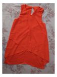 Asymetryczna bluzka bez rękawów XXS 32 XS 34 elegancka lato