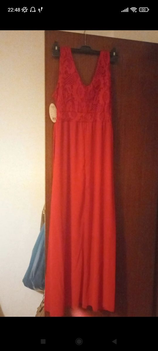 Vestido vermelho de Gala
