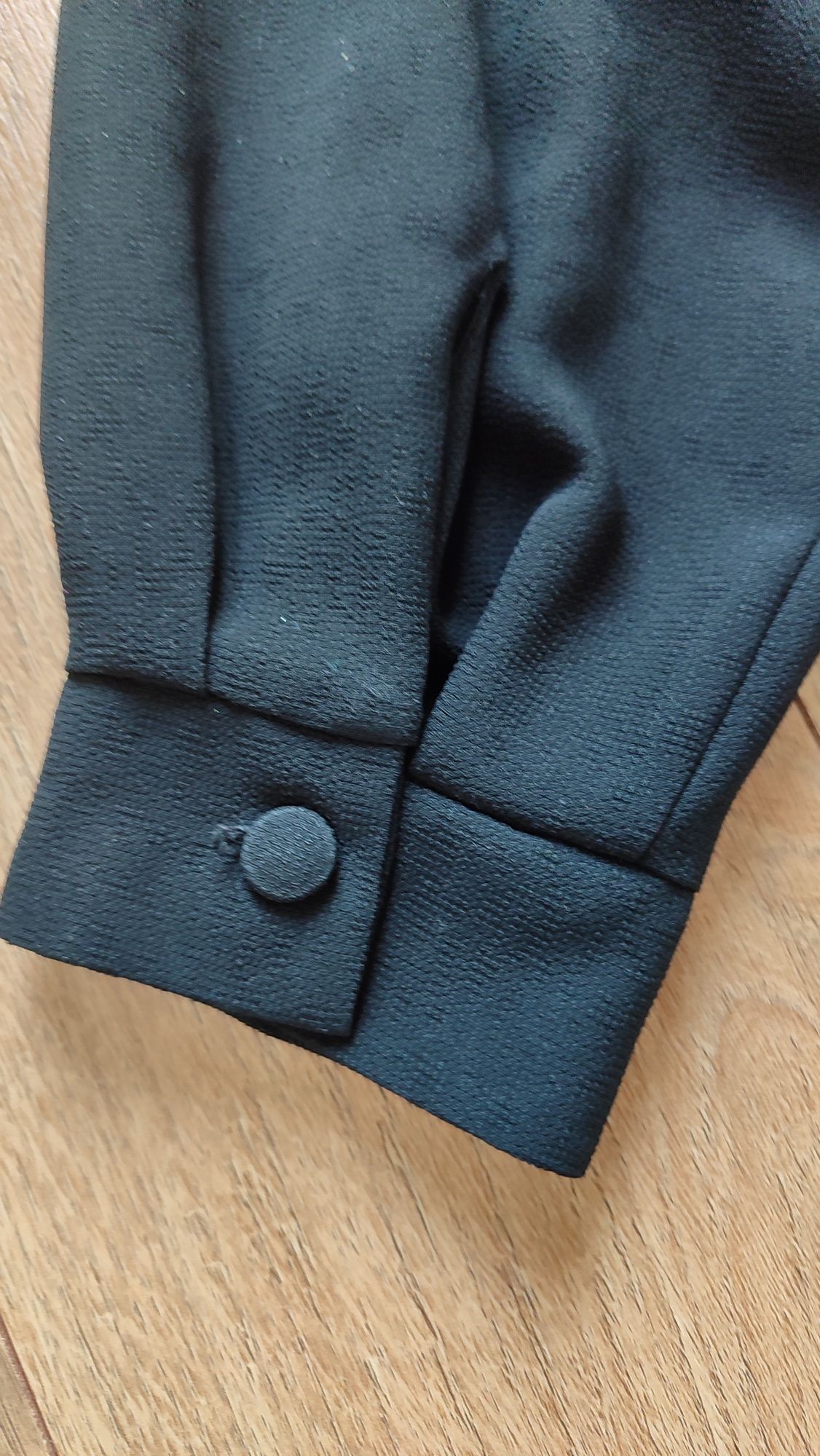 Czarna koszulowa bluzka retro XXL Inarex koszula vintage 44