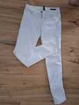 Białe spodnie jeansy damskie skinny 34/XS