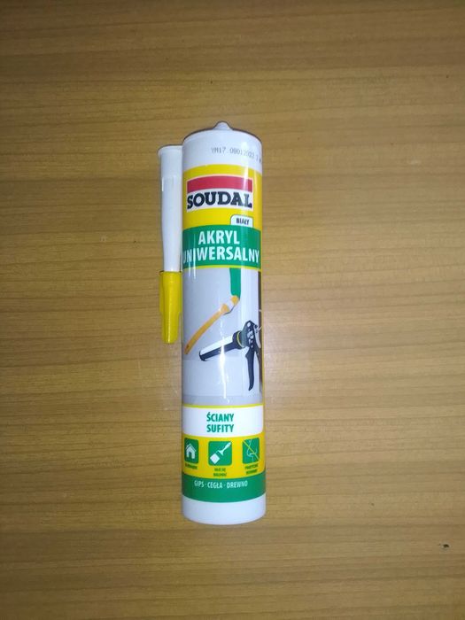 Akryl Uniwersalny SOUDAL ściany sufity BIAŁY 280ml.