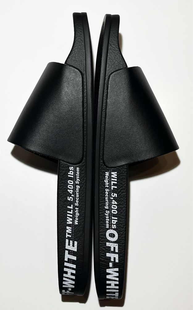 Klapki Off-White Czarne