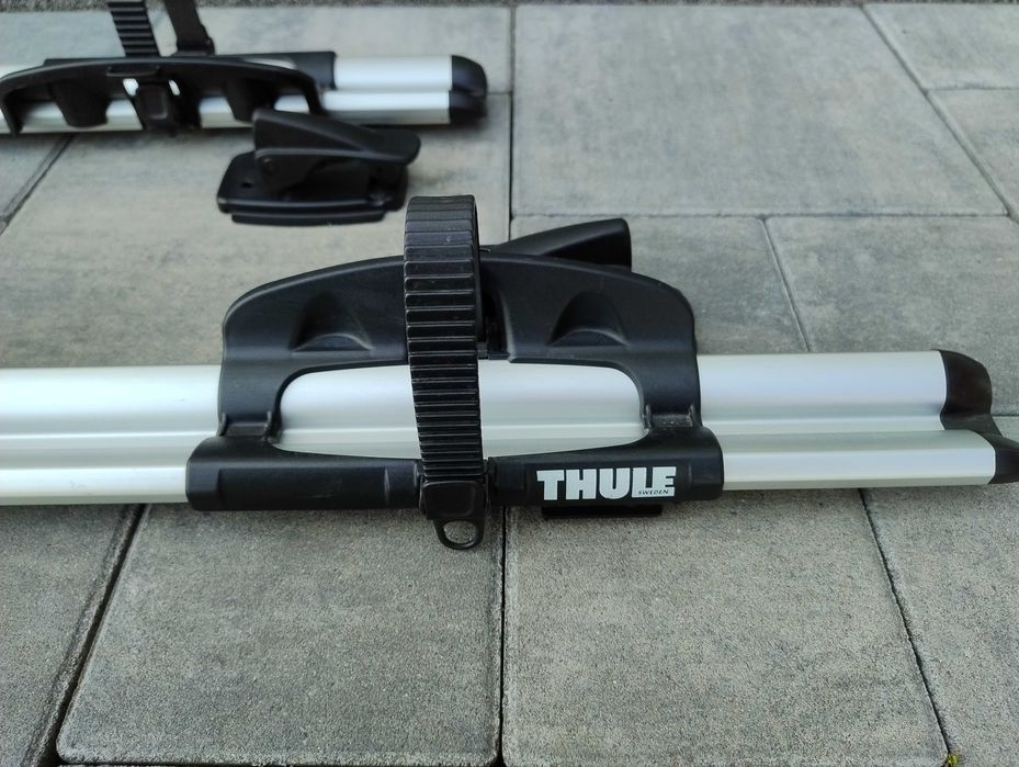 4 x Thule ProRide 591 bagażnik dachowy uchwyt rowerowy na dach