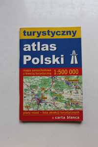 Turystyczny atlas Polski 1:500 000 Mapa samochodowa Plan Carta Blanca