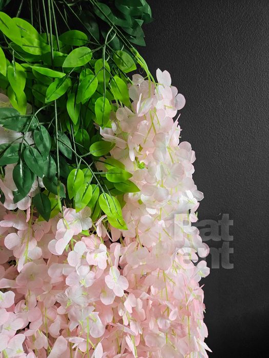 Wisteria różowa glicynia sztuczna girlanda dekoracja 12 sztuk
