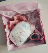 Box dla niemowlaka, pudełko prezentowe - różowe
