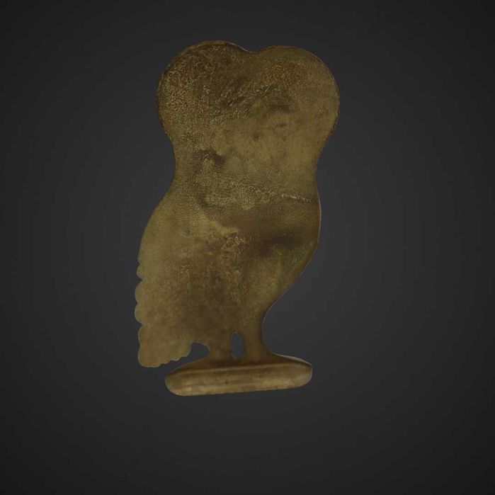 Figurka sowy z mosiądzu b51/113057