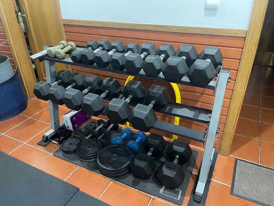 Ginásio Completo - Máquinas/Polia/Halteres e Mais