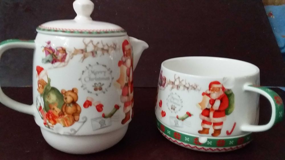 Новогодний набор посуды новый