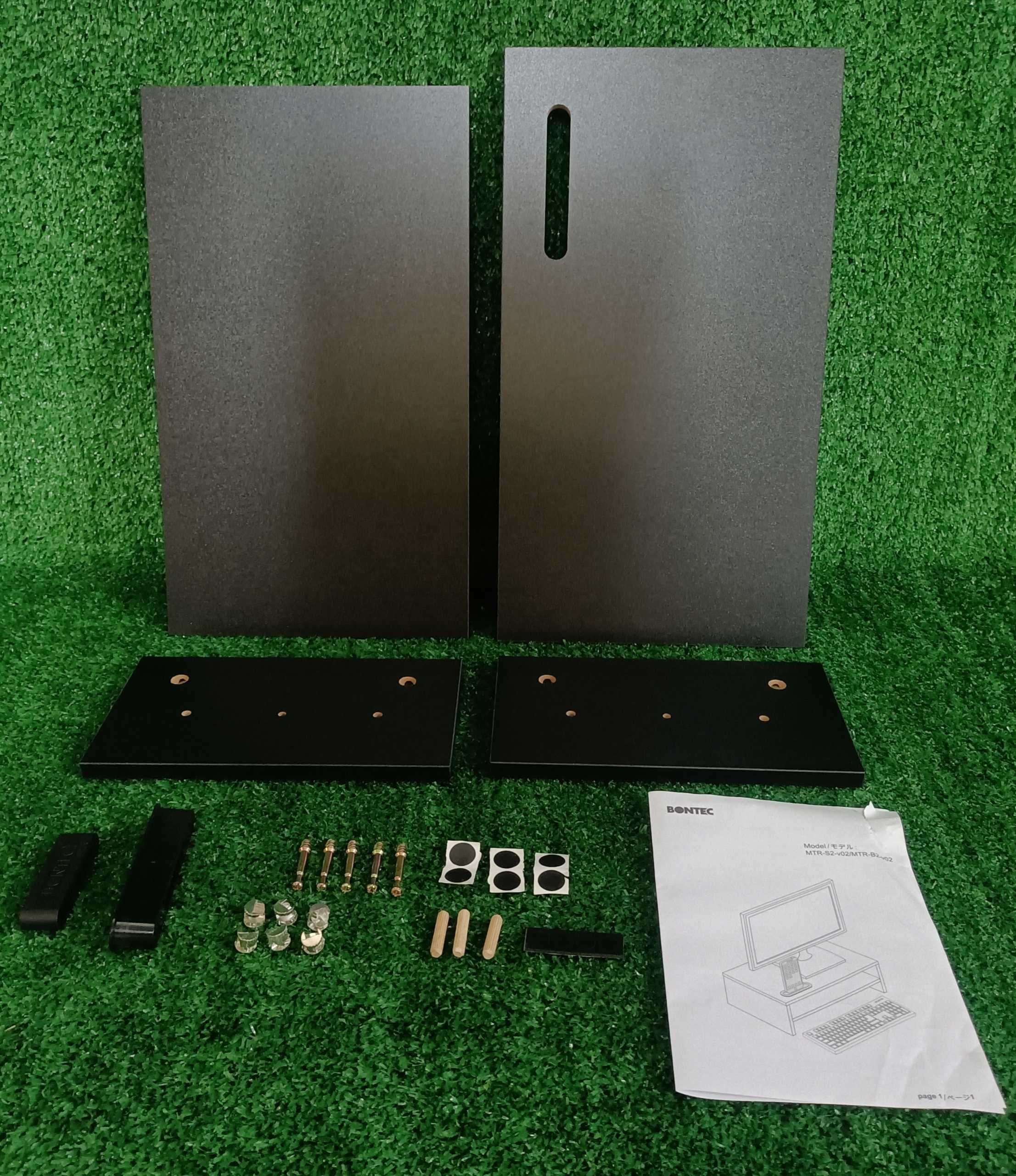 Stojak na monitor z Uchwytem na Smartfon BONTEC - czarny Nr00340