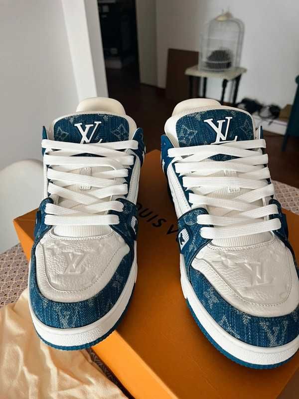 Louis Vuitton LowLvTrainerBlue Oryglnał Nowe Trampki MamKwit 42