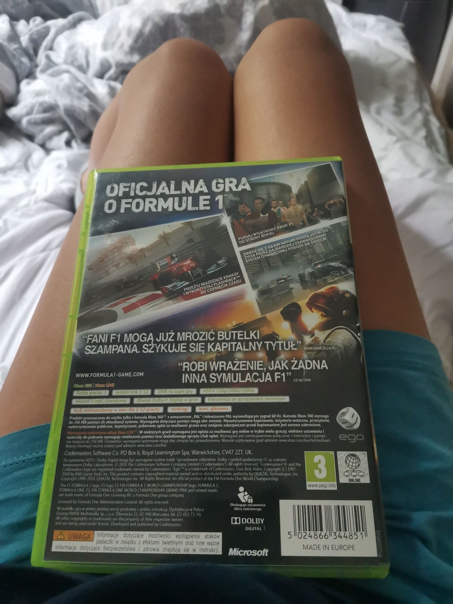Gra F1 2010 formuła 1 XBOX 360