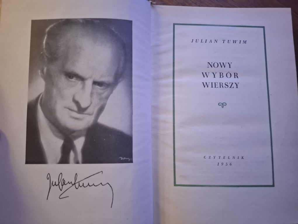 Julian Tuwim Nowy wybór wierszy 1956 Czytelnik