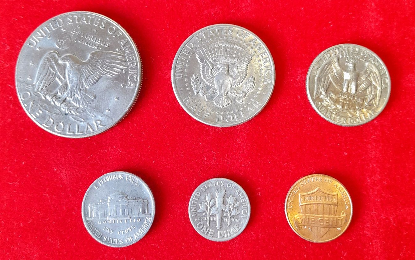 Lote moedas Estados Unidos da América