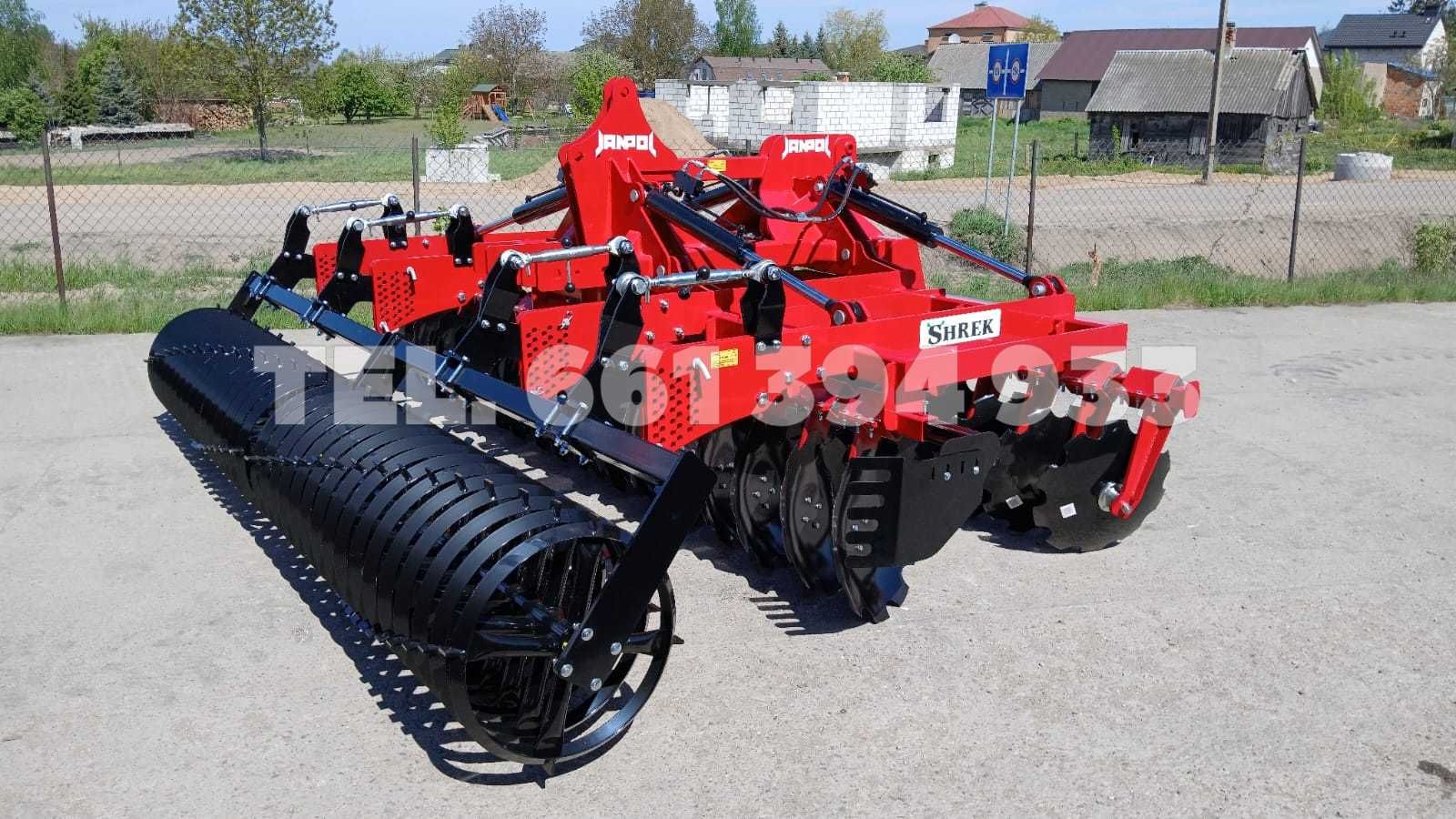 Brona Talerzowa JANPOL SHREK 4m hydrauliczna 560 talerz daszek fi 600!