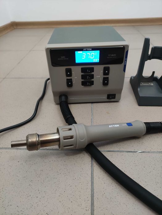 Паяльная станция термовоздушная термофен фен Atten ST-862D + Насадки