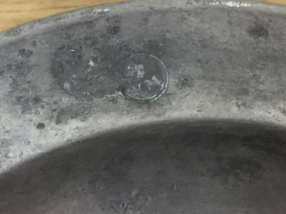 Peças em prata e estanho. Antigas. Made in France.