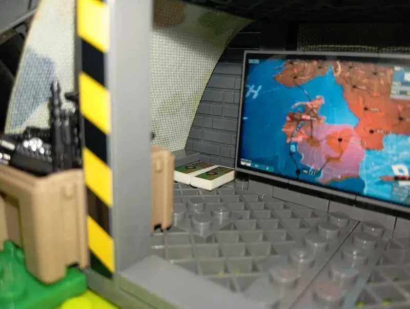 Zestaw Militarna Baza Wojskowa + 5 Figurki Żołnierzy USA jak LEGO Cobi