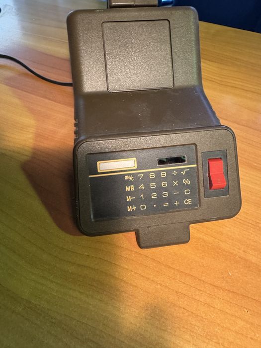 STARA zabytkowalampa na biurko z  kalkulatorem z prl