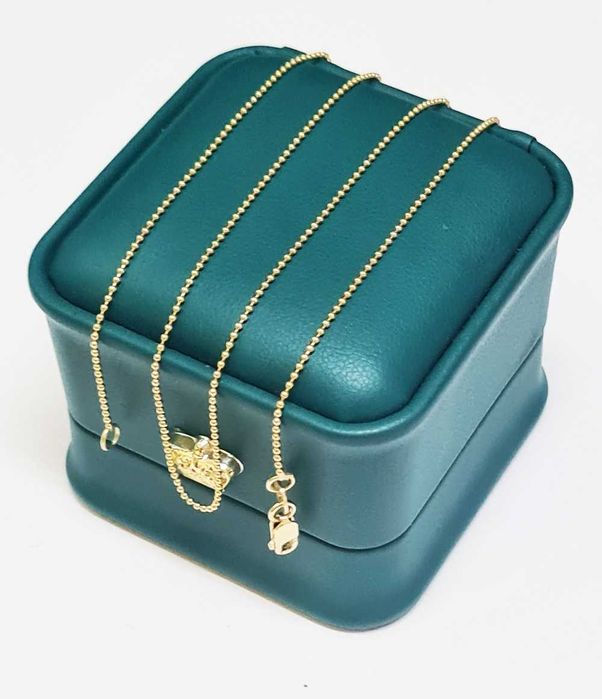 Złoty łańcuszek kuleczkowy  2,05G P585 DŁ45CM