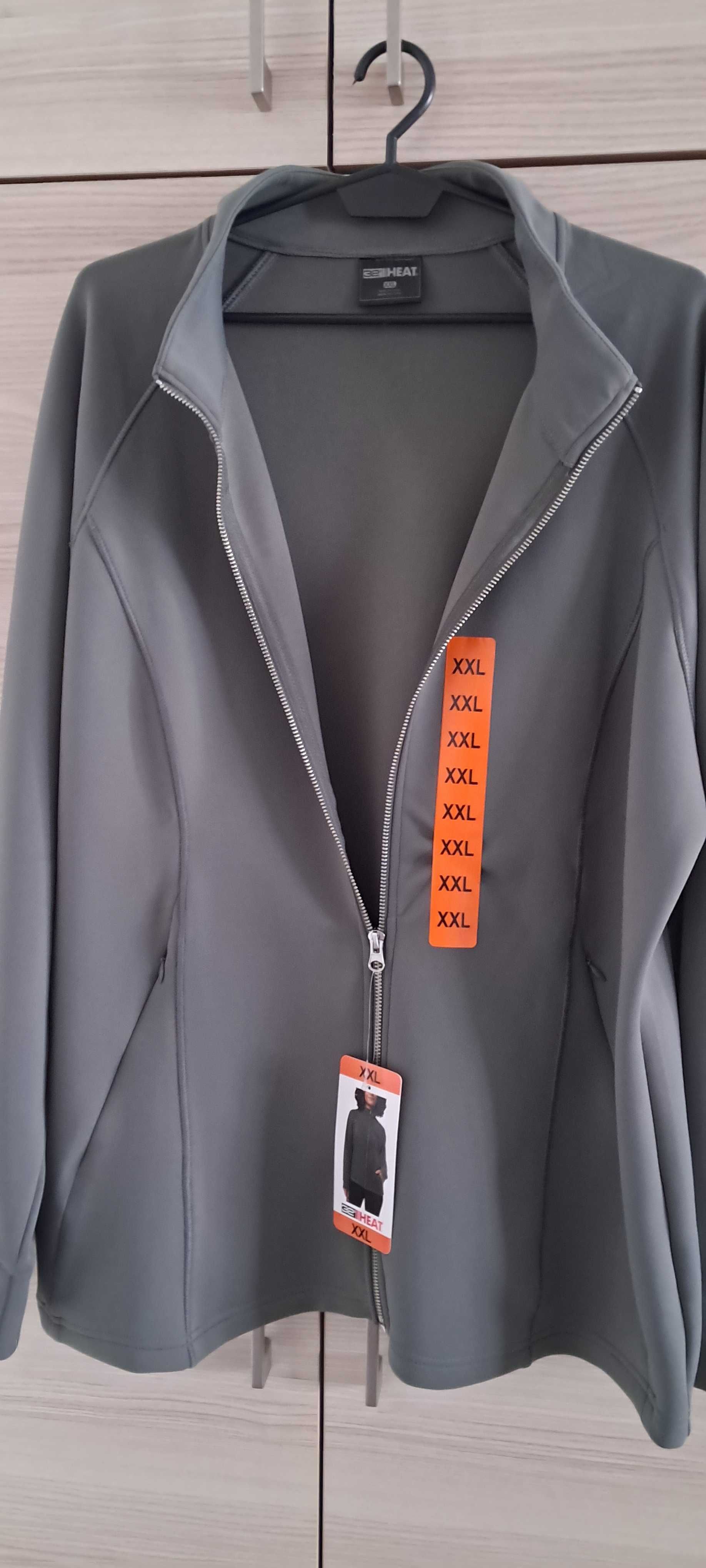 Fajna, bluza damska na zamek, duża XXL - nowa