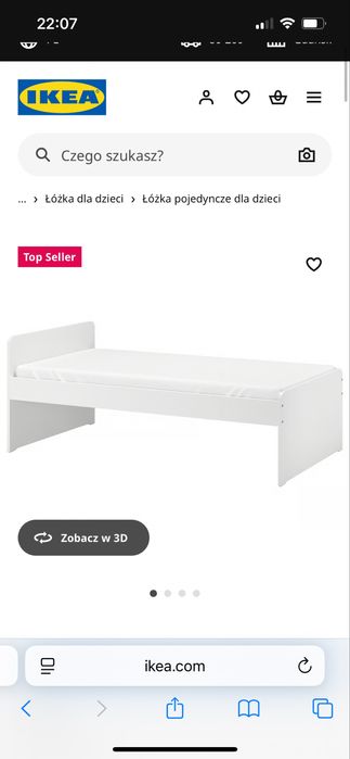 Łóźko  tapczan  z dnem biale 90x 200 cm materac gratis