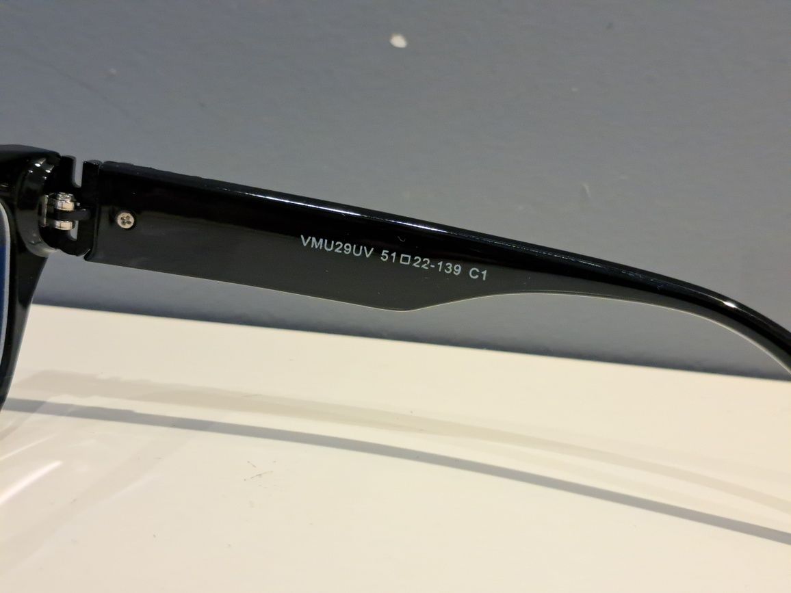 MIU MIU czarne nowe damskie oprawki okulary zerówki logo