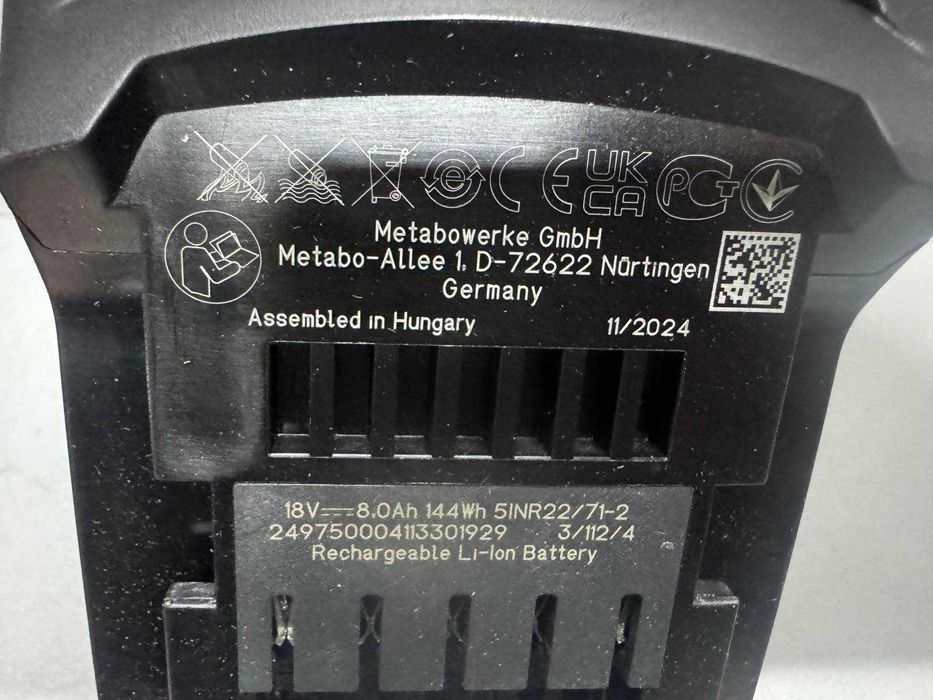 Акумулятор Metabo LiHDX 18 В/8.0 Аг Новий!