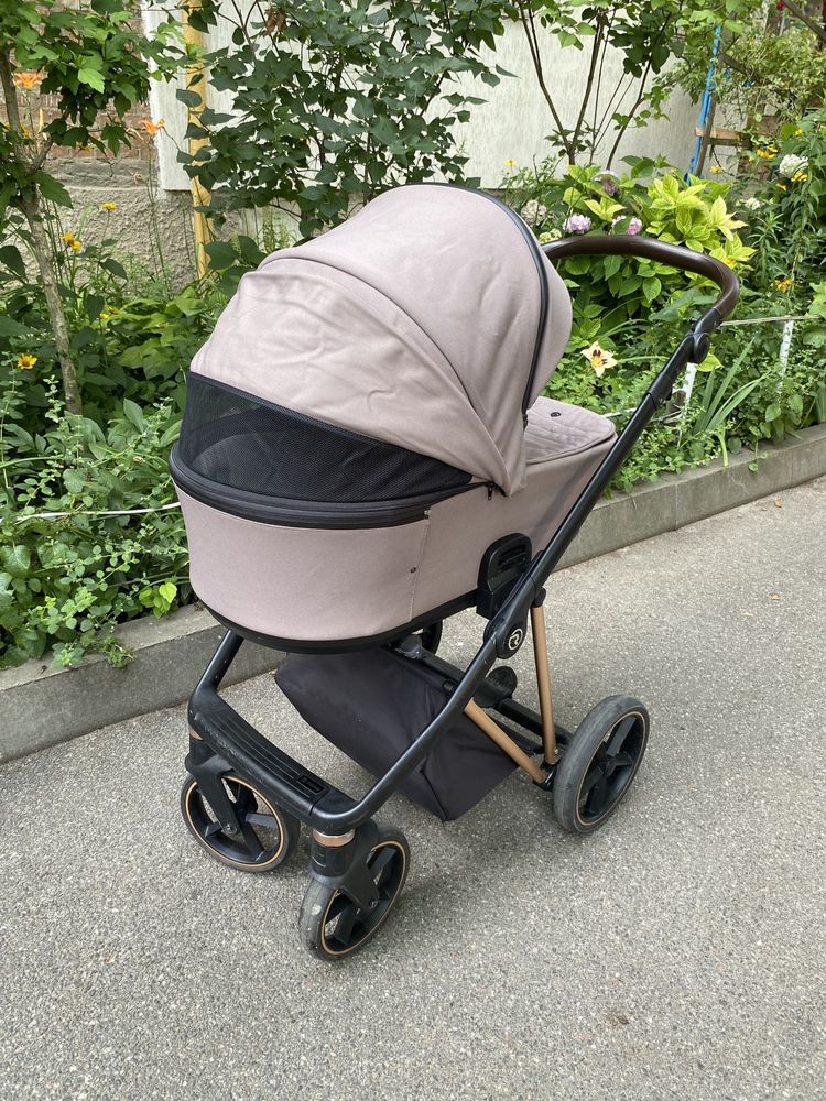 Коляска 2 в 1 Roan Ivi Cocoa Rose Gold