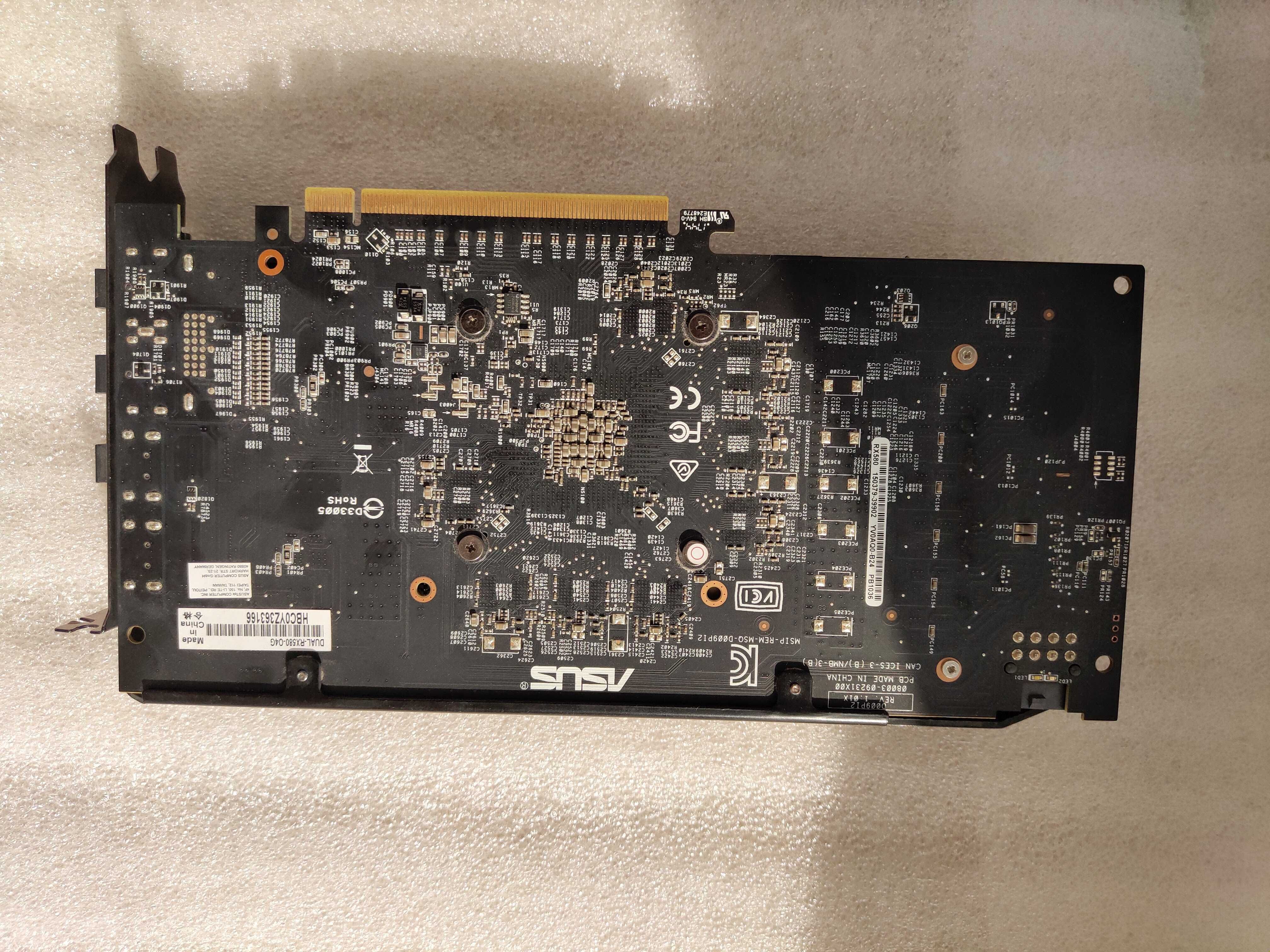 Відеокарта Asus Dual RX 580 4Gb