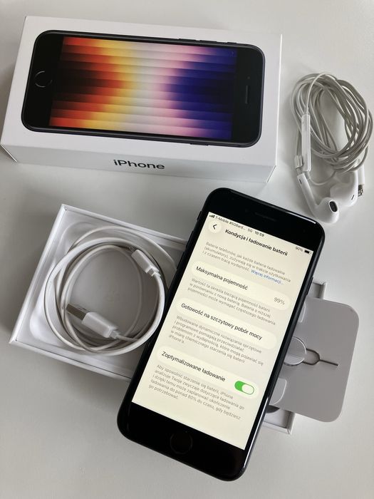 iPhone SE 2022 5G 3 generacja 64GB 99% bat.