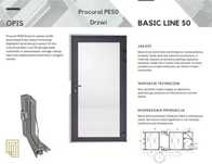 Drzwi aluminiowe przeszklone 10 x HURTOWO 1083 x 2100 Drzwi wejściowe